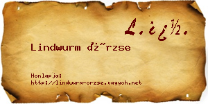 Lindwurm Örzse névjegykártya